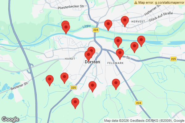 Karte mit Entrümpelungen undefined