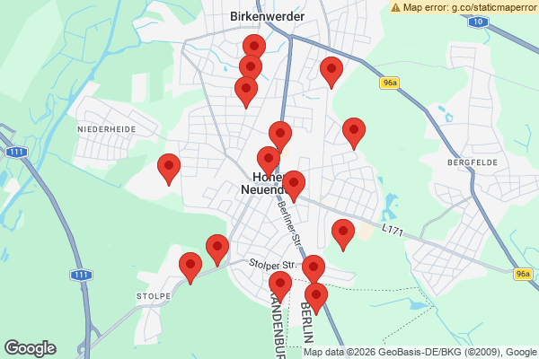 Karte mit Entrümpelungen undefined