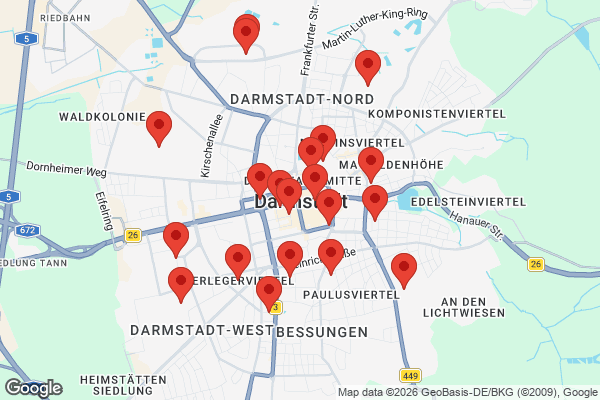 Karte mit Entrümpelungen undefined