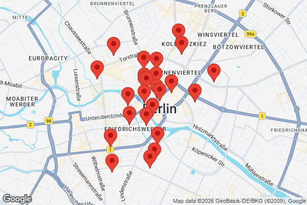 Karte mit Entrümpelungen undefined