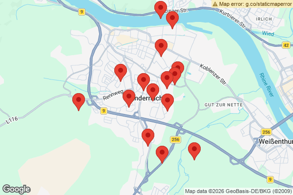 Karte mit Entrümpelungen undefined