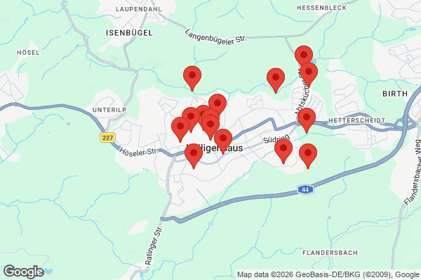 Karte mit Entrümpelungen undefined