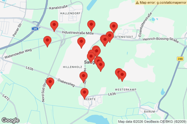Karte mit Entrümpelungen undefined