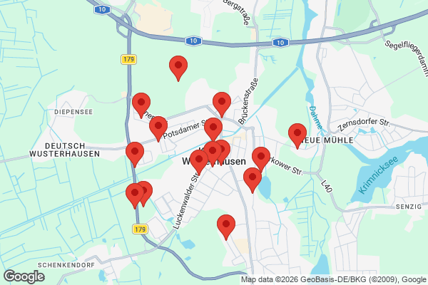 Karte mit Entrümpelungen undefined