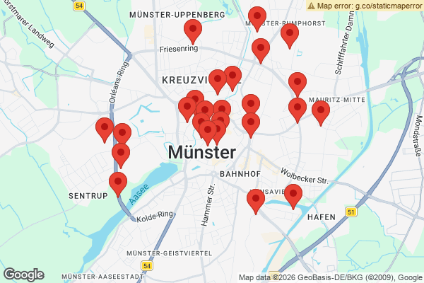 Karte mit Entrümpelungen undefined