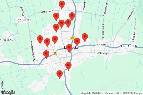 Karte mit Entrümpelungen undefined