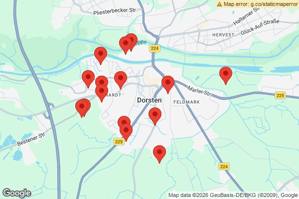 Karte mit Entrümpelungen undefined