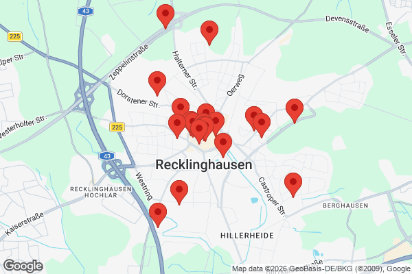 Karte mit Entrümpelungen undefined