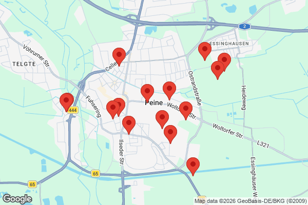 Karte mit Entrümpelungen undefined