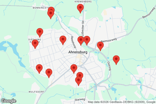 Karte mit Entrümpelungen undefined