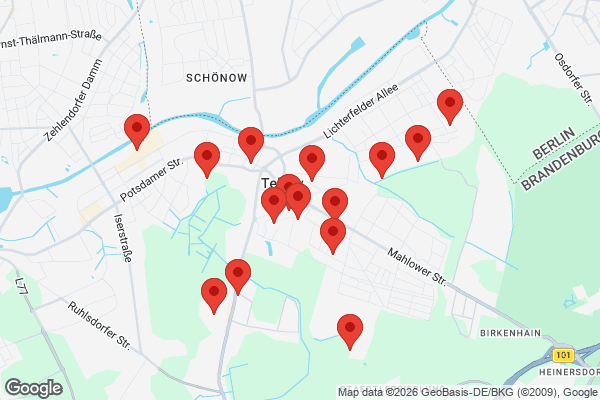 Karte mit Entrümpelungen undefined