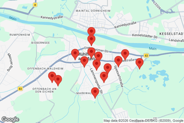 Karte mit Entrümpelungen undefined