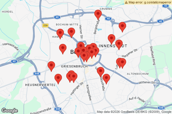 Karte mit Entrümpelungen undefined