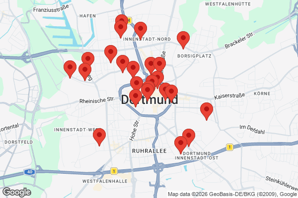 Karte mit Entrümpelungen undefined