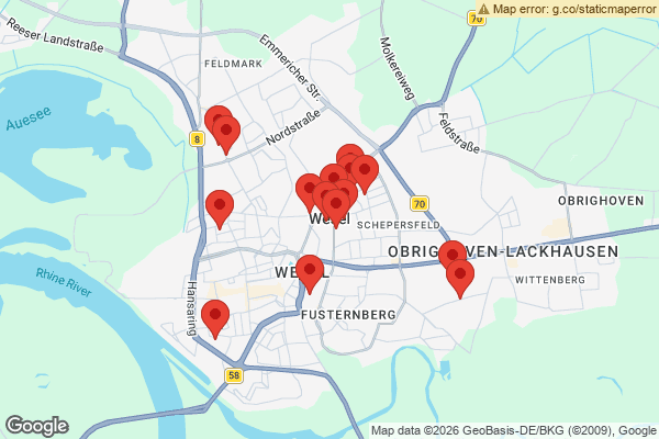 Karte mit Entrümpelungen undefined