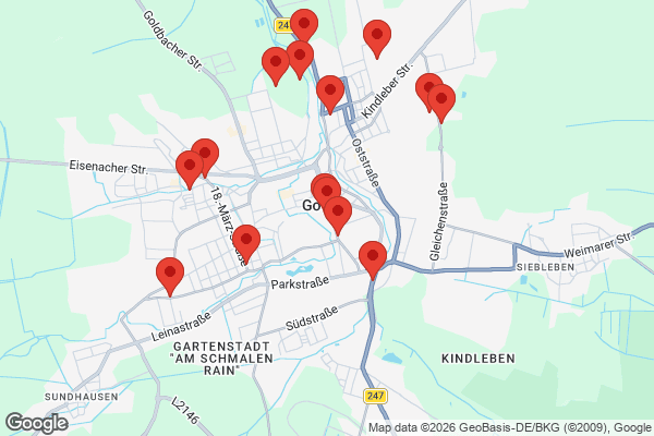 Karte mit Entrümpelungen undefined