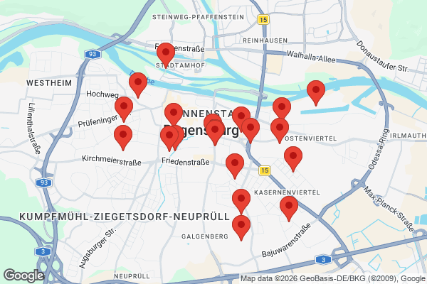 Karte mit Entrümpelungen undefined