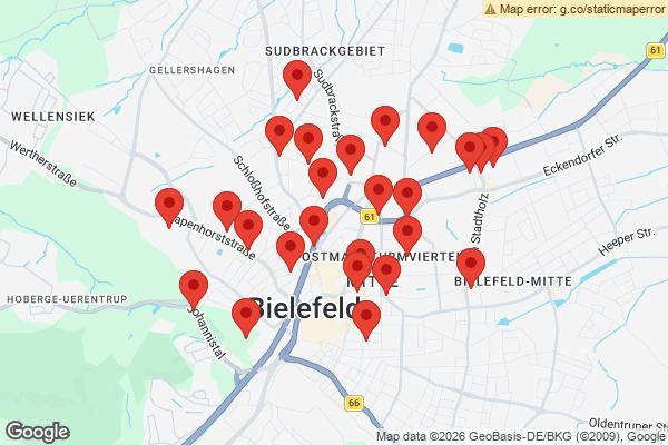 Karte mit Entrümpelungen undefined