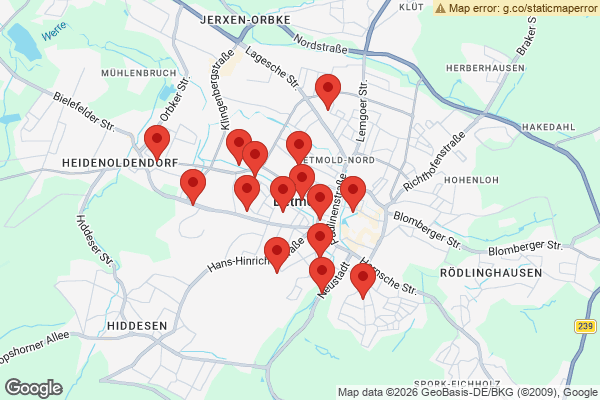 Karte mit Wohnungsauflösungen undefined