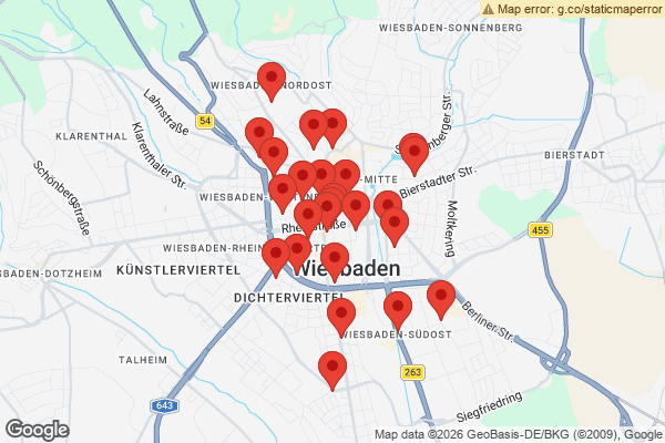 Karte mit Entrümpelungen undefined