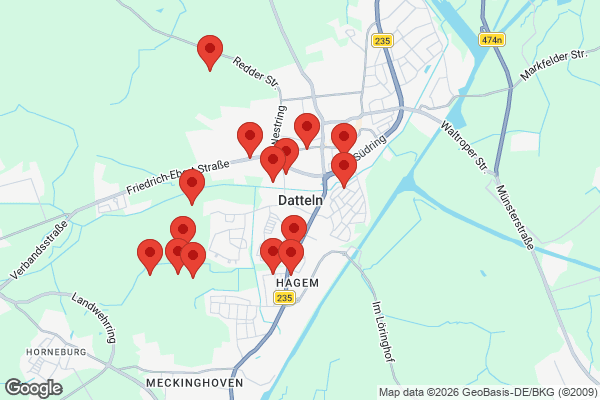 Karte mit Entrümpelungen undefined