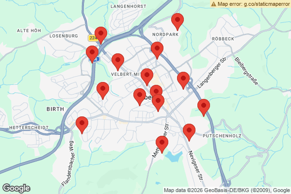 Karte mit Haushaltsauflösungen undefined