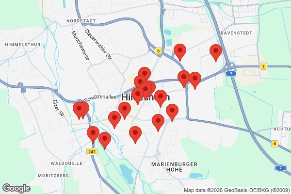 Karte mit Entrümpelungen undefined
