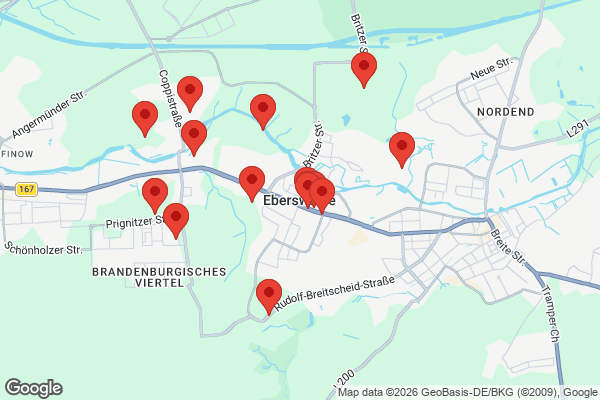 Karte mit Entrümpelungen undefined
