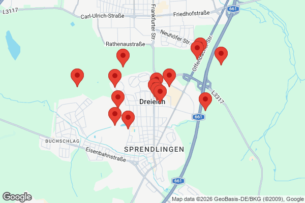 Karte mit Entrümpelungen undefined