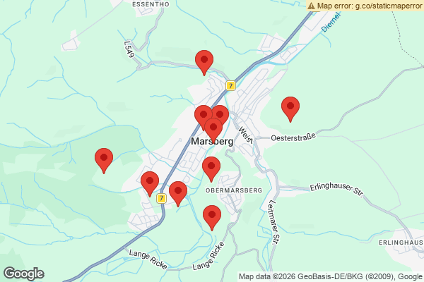 Karte mit Entrümpelungen undefined