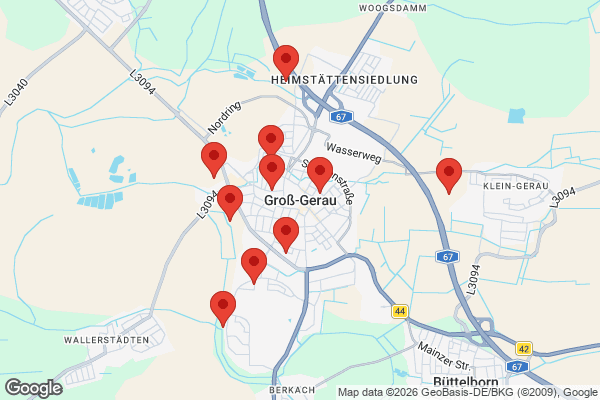 Karte mit Entrümpelungen undefined