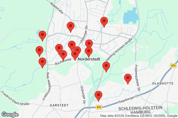 Karte mit Entrümpelungen undefined