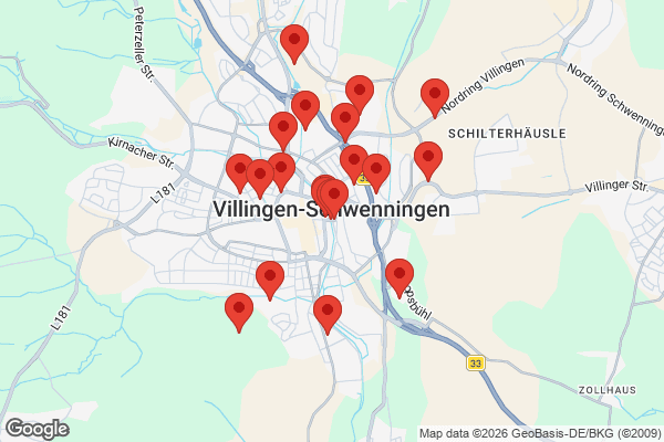 Karte mit Entrümpelungen undefined