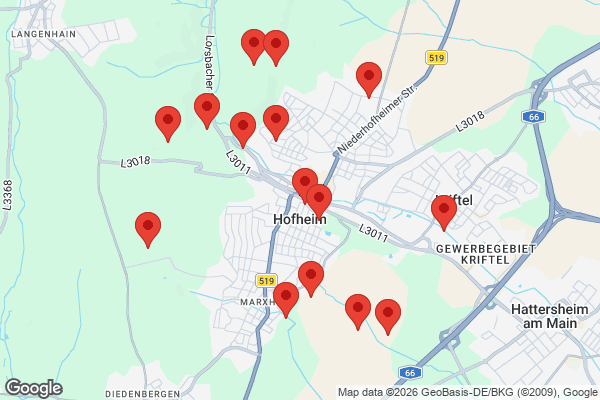 Karte mit Entrümpelungen undefined
