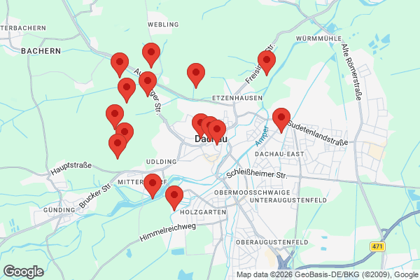 Karte mit Entrümpelungen undefined
