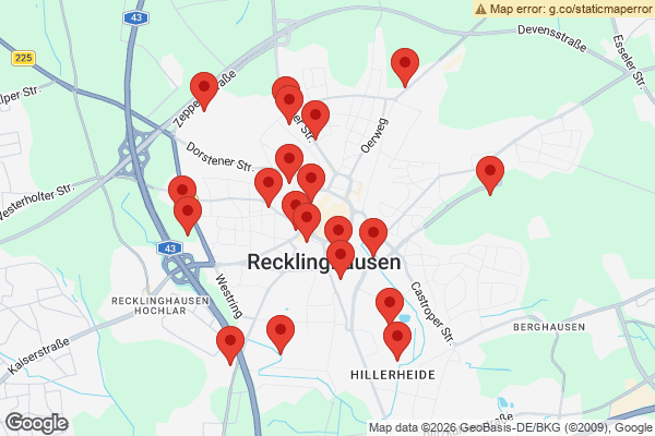 Karte mit Entrümpelungen undefined