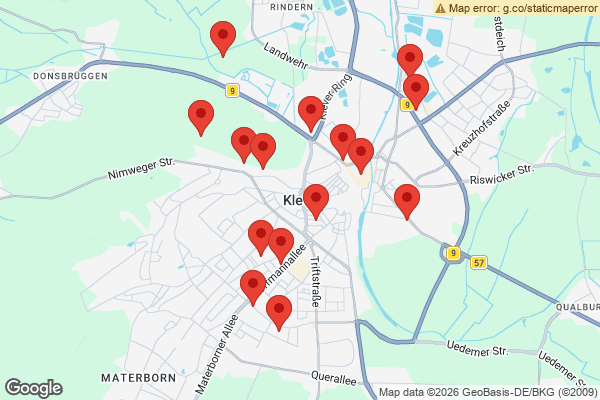 Karte mit Entrümpelungen undefined