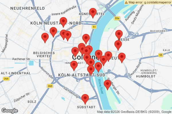 Karte mit Entrümpelungen undefined
